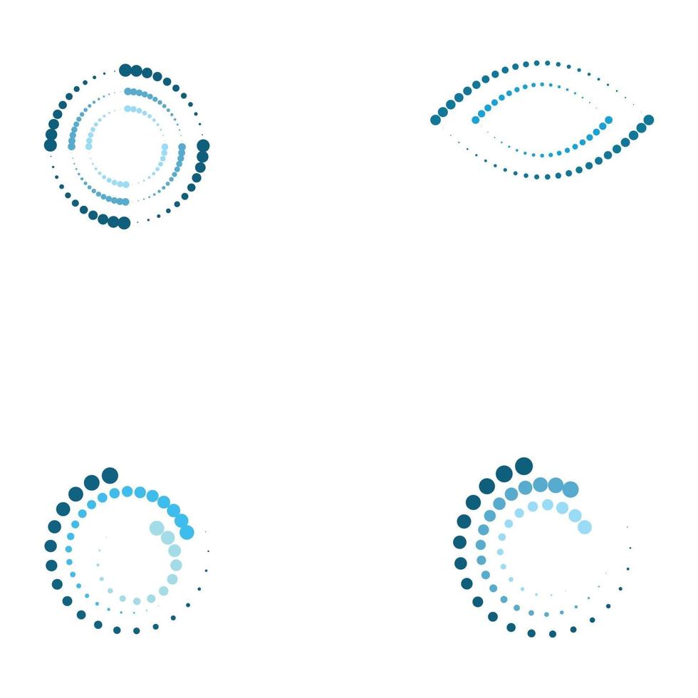 Points de cercle de demi-teintes vector illustration design