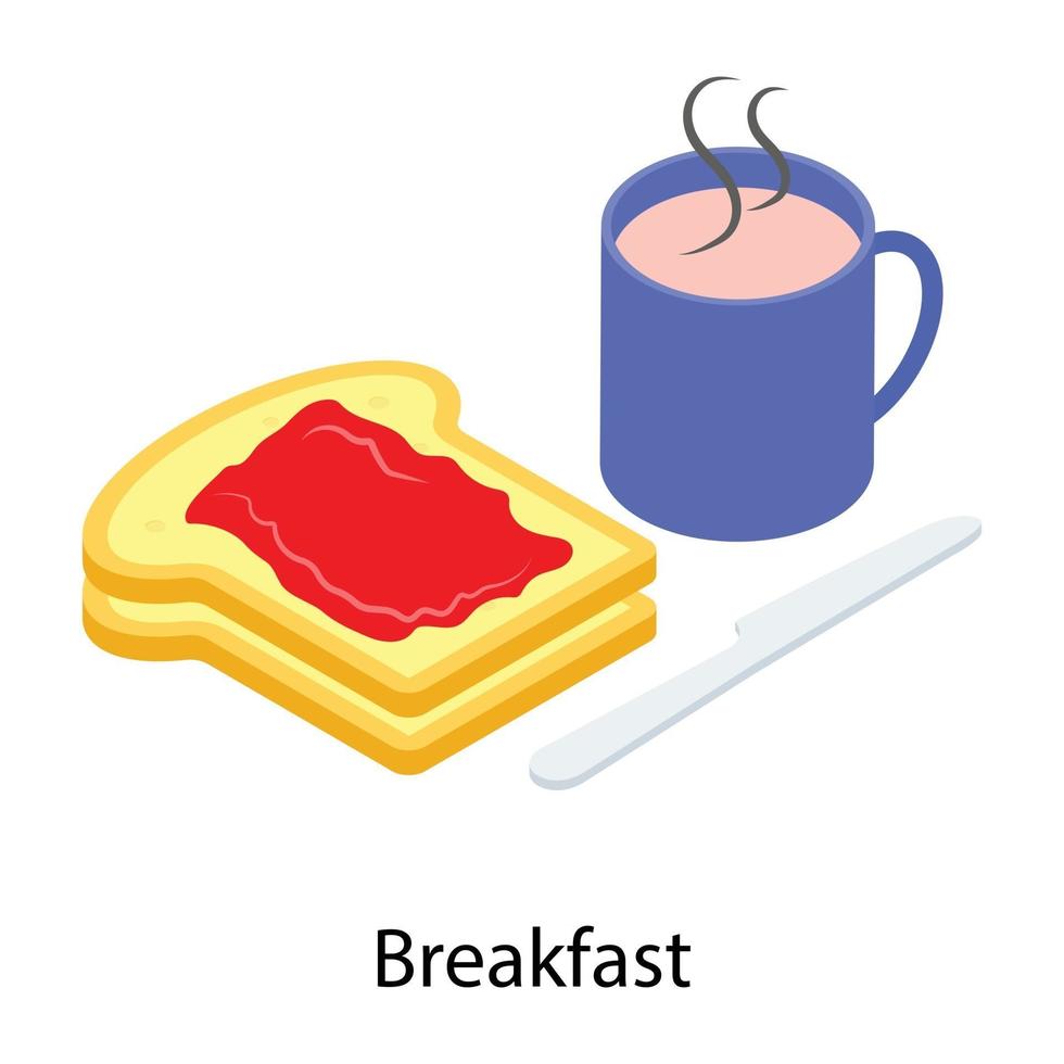 concepts de plateau de petit déjeuner vecteur