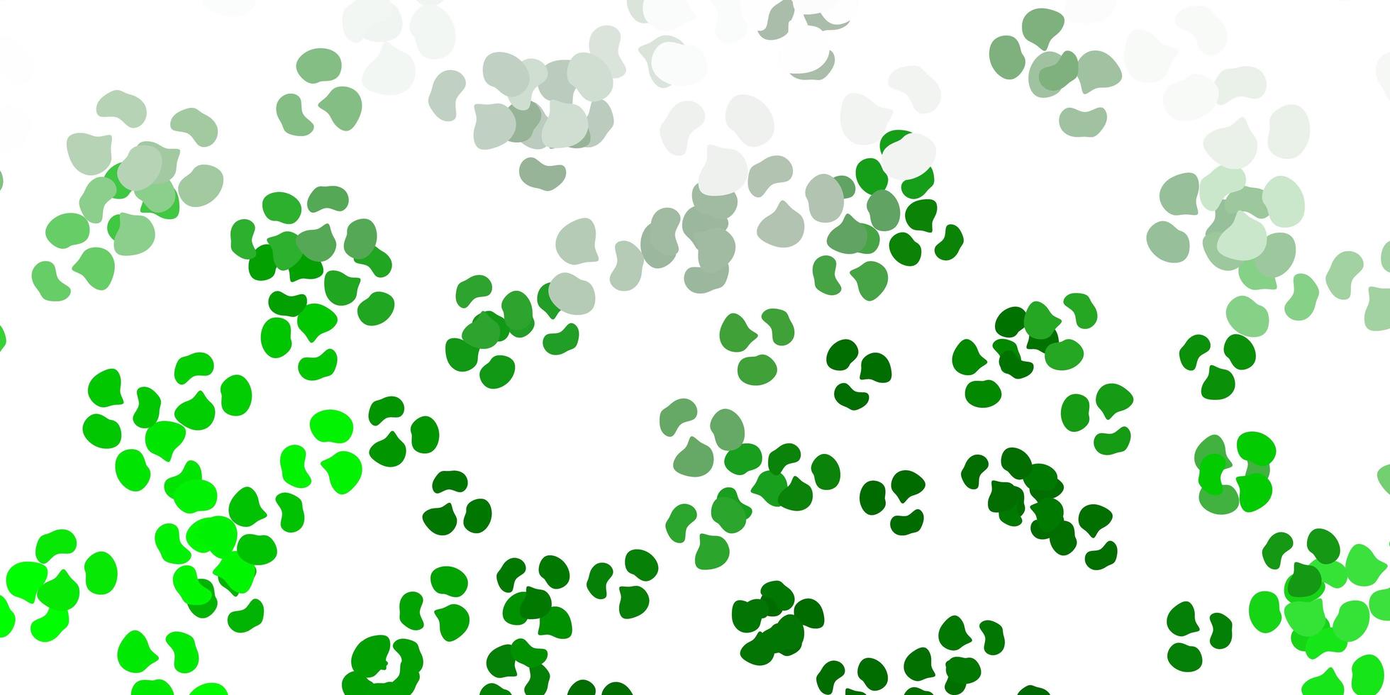 fond de vecteur vert clair avec des formes aléatoires.