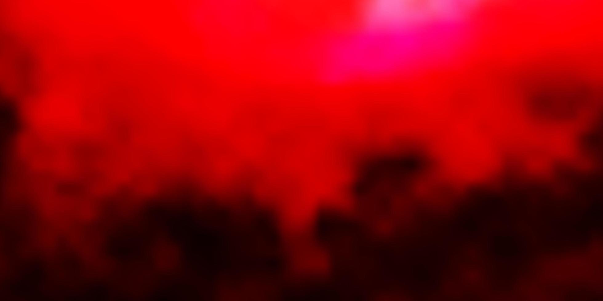 texture de vecteur rose clair, rouge avec ciel nuageux.