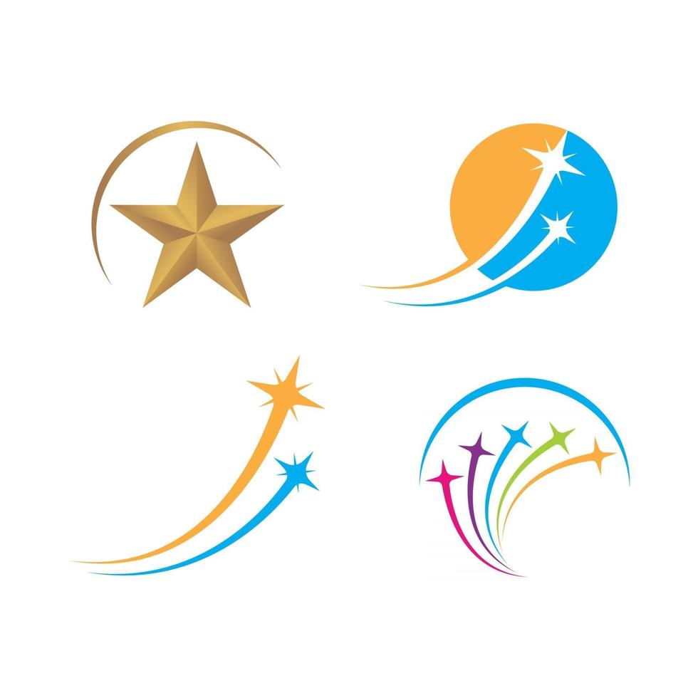Star express plus rapide icône logo vector illustration