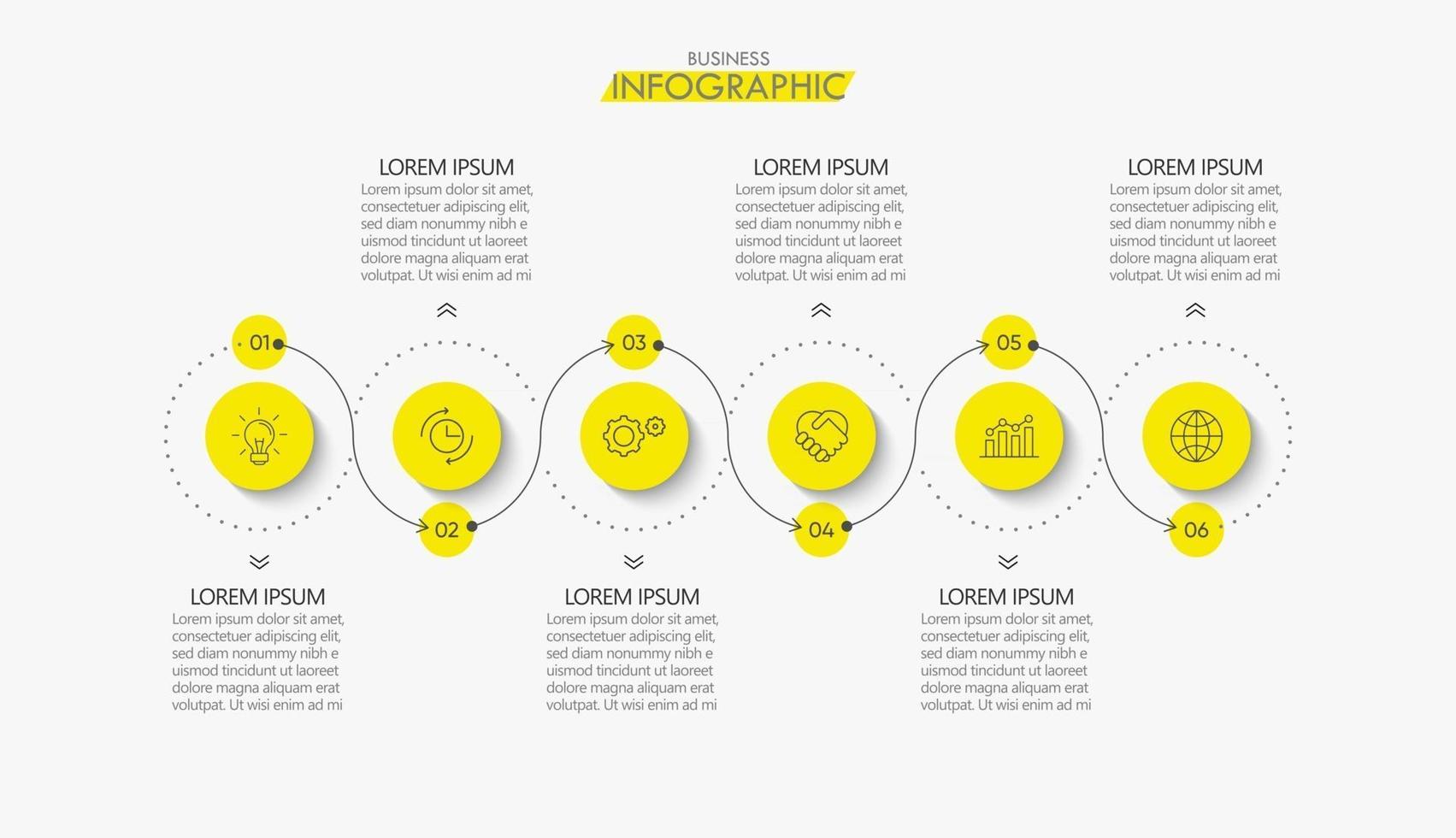 modèle d'arrière-plan infographique de visualisation de données d'entreprise vecteur