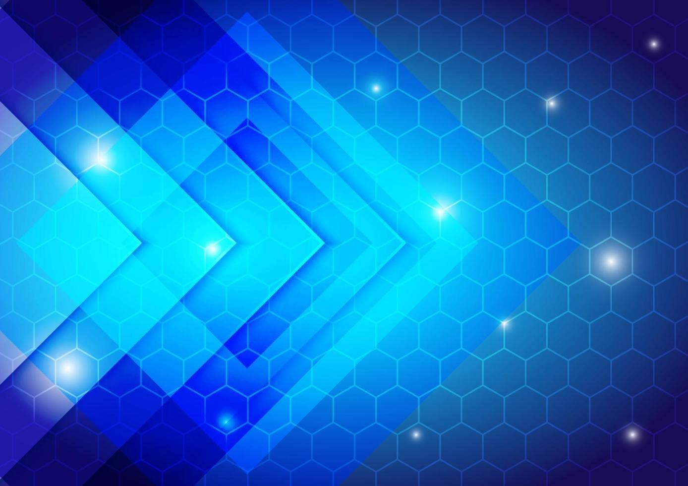 abstrait de luxe. conception de formes hexagonales motif bleu vecteur