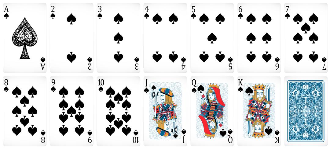 Cartes de poker vecteur