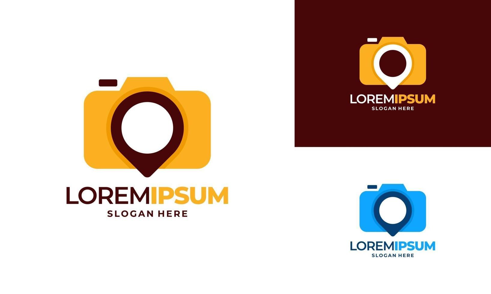 photo spot logo designs concept illustration vectorielle, photographie logo vecteur