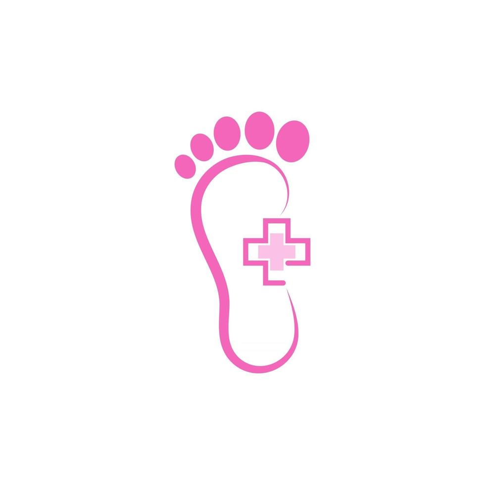 soins des pieds logo modèle vecteur icône illustration