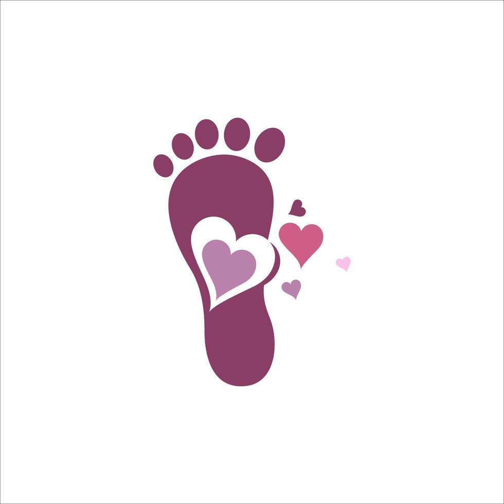 soins des pieds logo modèle vecteur icône illustration