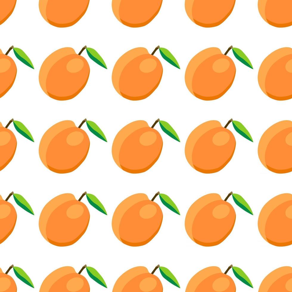 illustration sur le thème gros abricot sans couture coloré vecteur