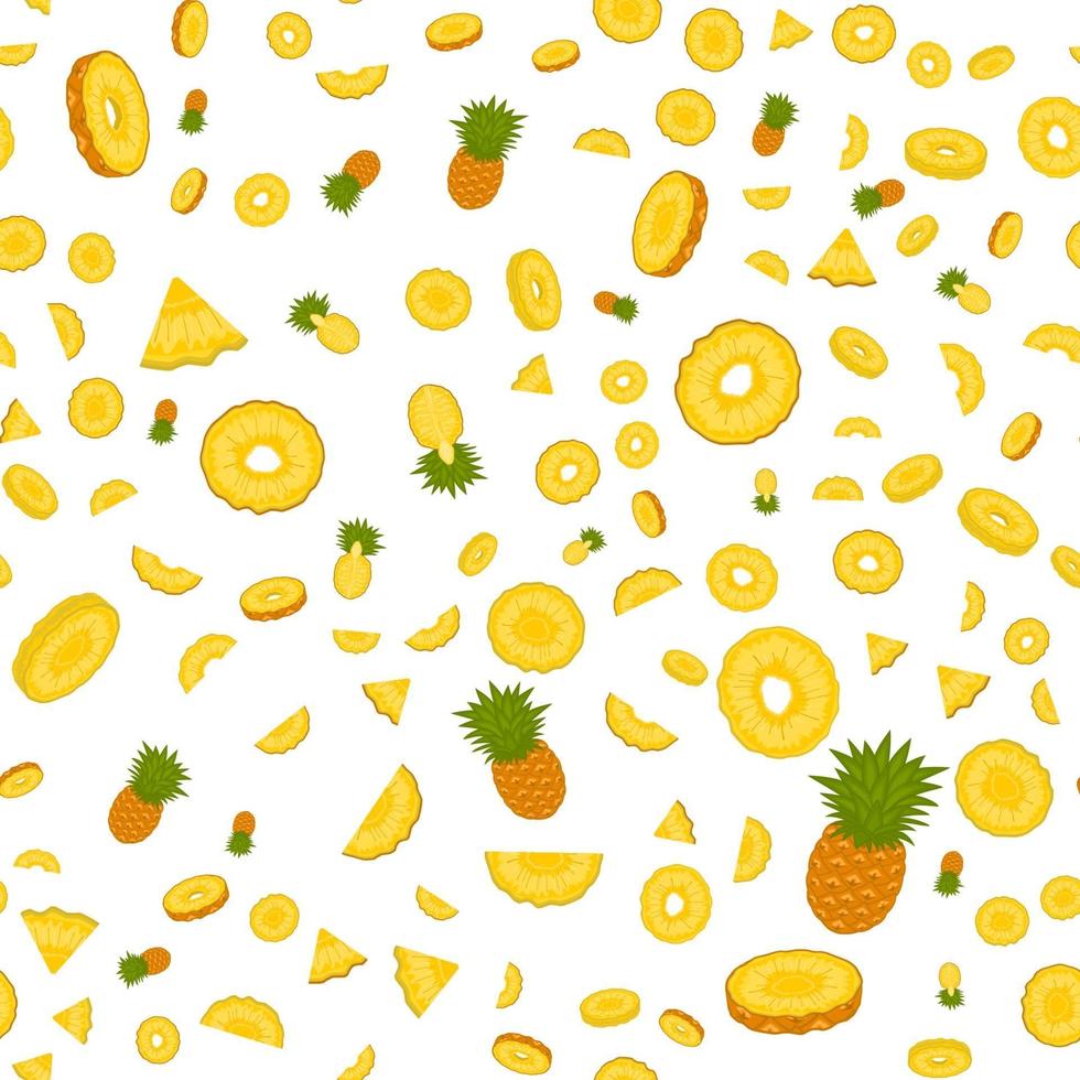 illustration sur le thème gros ananas transparent coloré vecteur