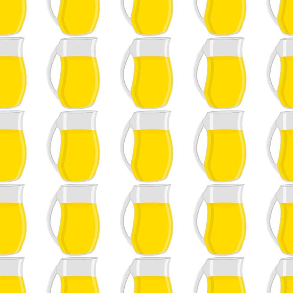 illustration sur le thème grande limonade colorée dans une cruche en verre vecteur