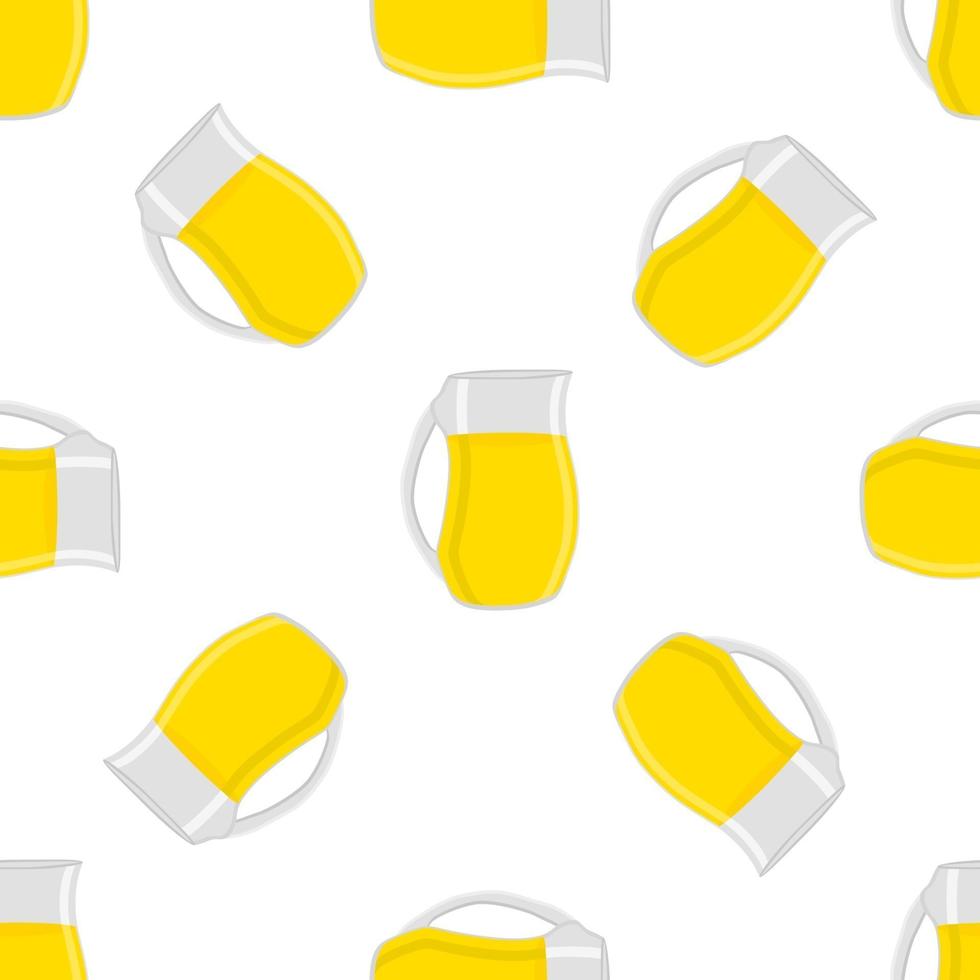 illustration sur le thème grande limonade colorée dans une cruche en verre vecteur