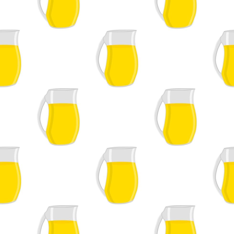 illustration sur le thème grande limonade colorée dans une cruche en verre vecteur