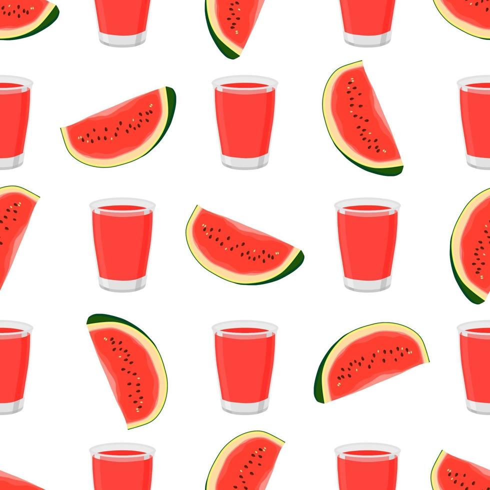 illustration sur le thème de la limonade colorée dans une tasse de pastèque vecteur
