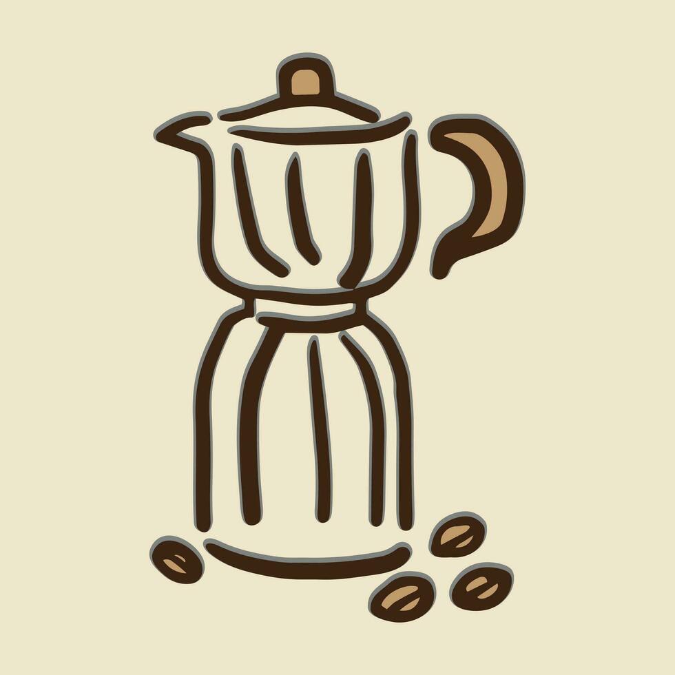 café logo conception avec Créatif et unique concept vecteur