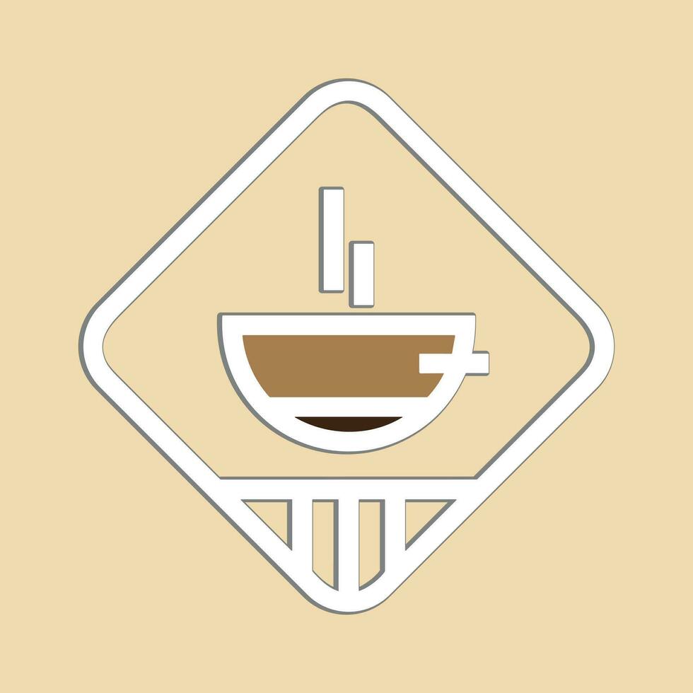 café logo conception avec Créatif unique concept vecteur