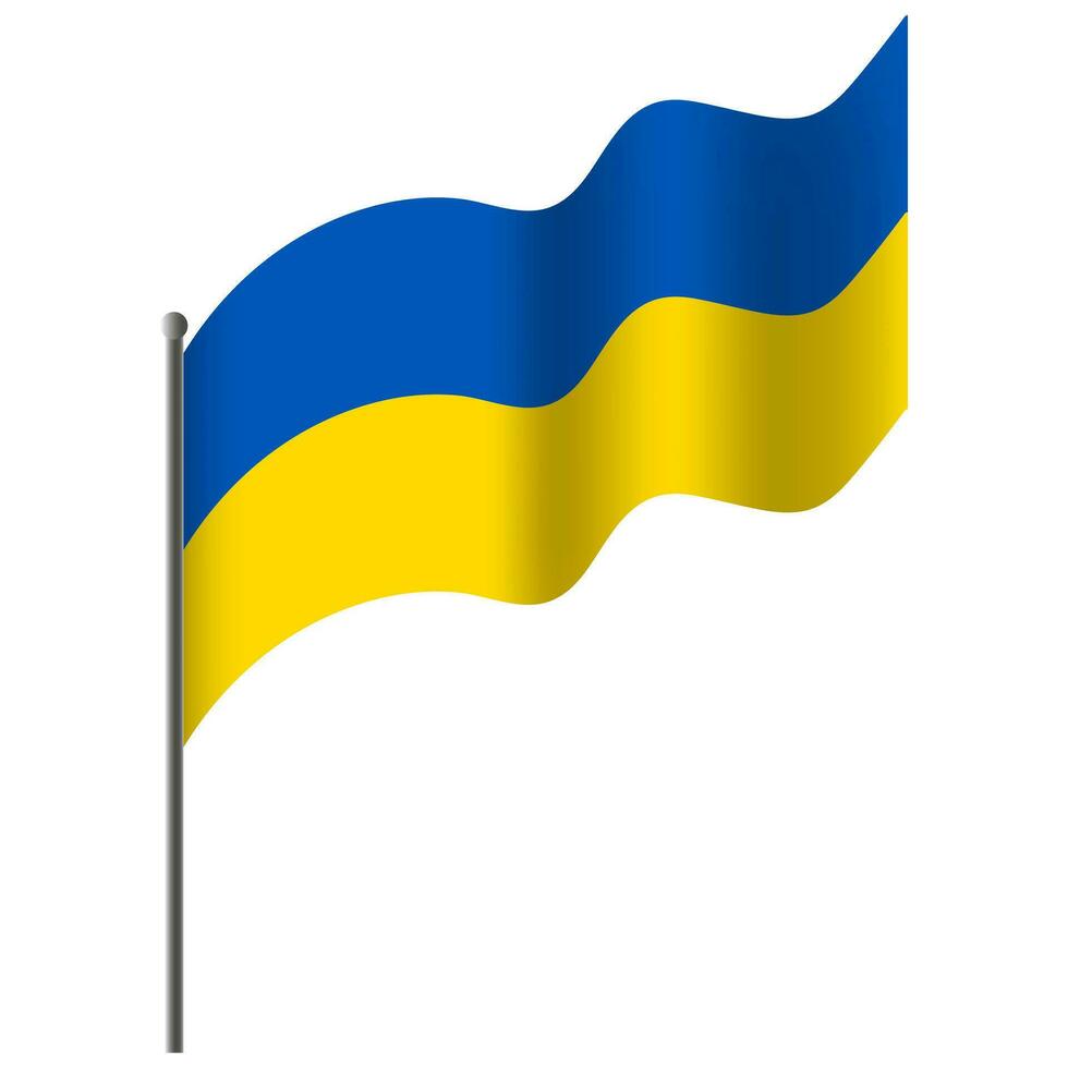 vecteur Ukraine drapeau. agité drapeau de Ukraine. Ukraine emblème, icône.