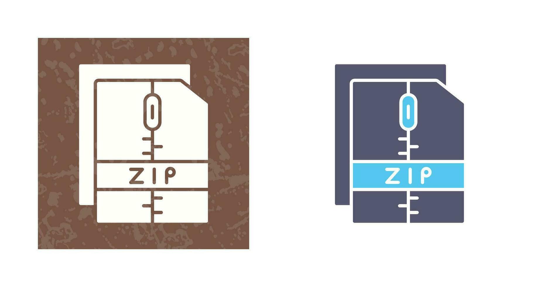 icône de vecteur de fichier zip