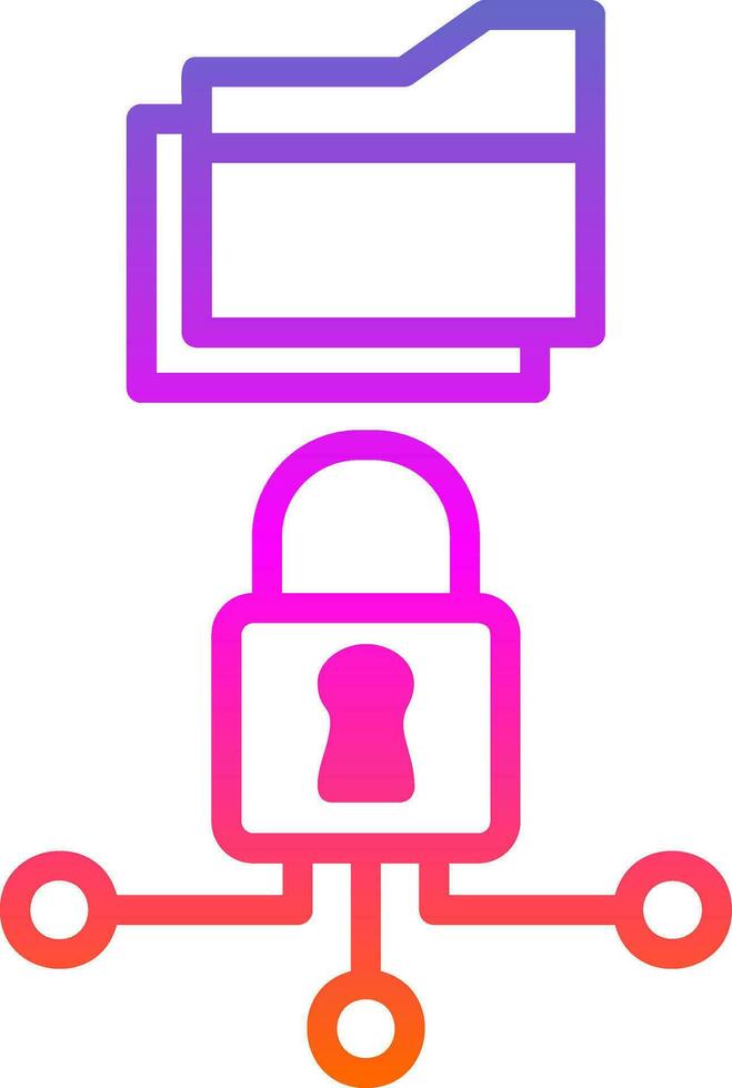 conception d'icône vectorielle de cryptage de données vecteur