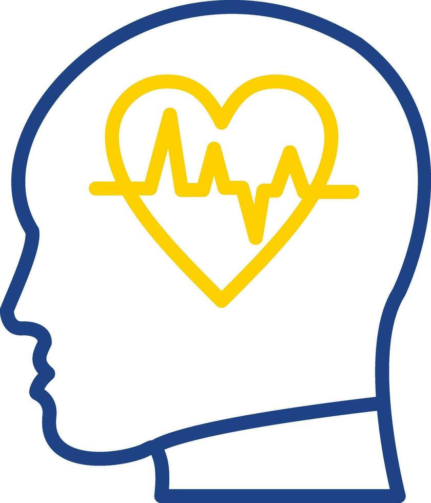 conception d'icône de vecteur de santé mentale