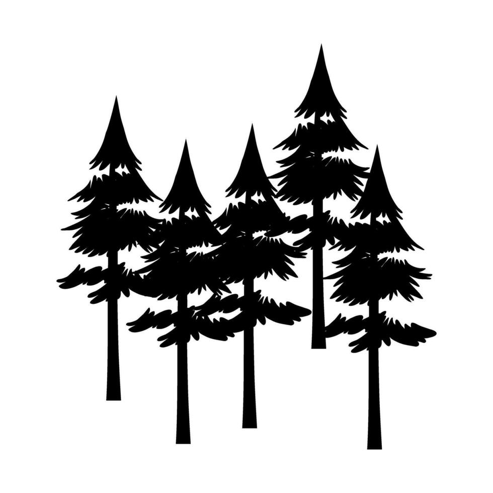 forêt icône vecteur. bois illustration signe. pin arbre symbole. Noël arbre logo. vecteur