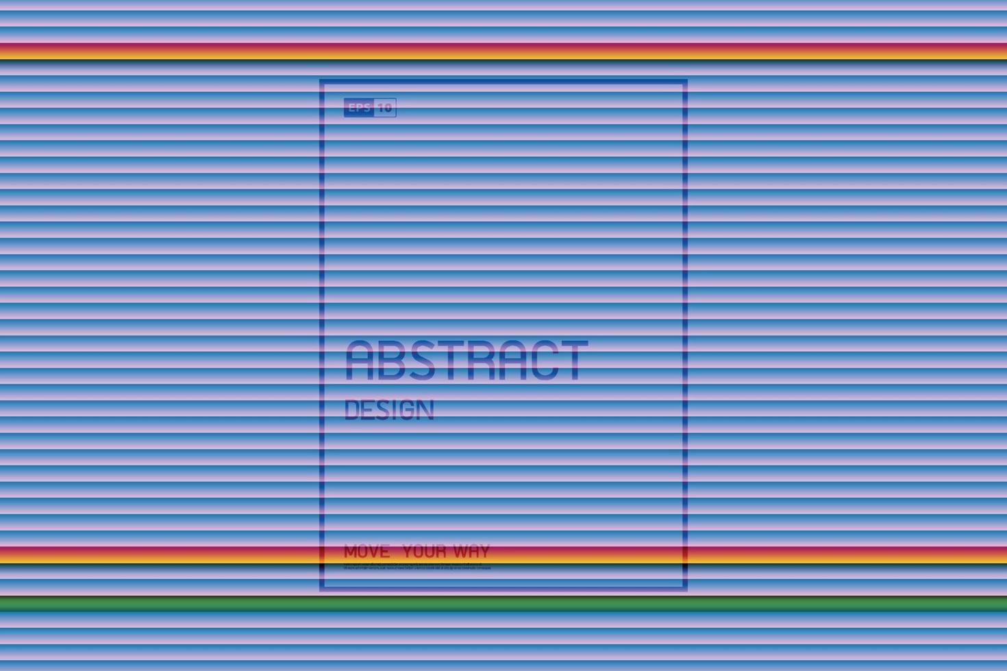 motif abstrait de ligne de couleur dégradée d'œuvres d'art de conception technique de couverture. vecteur