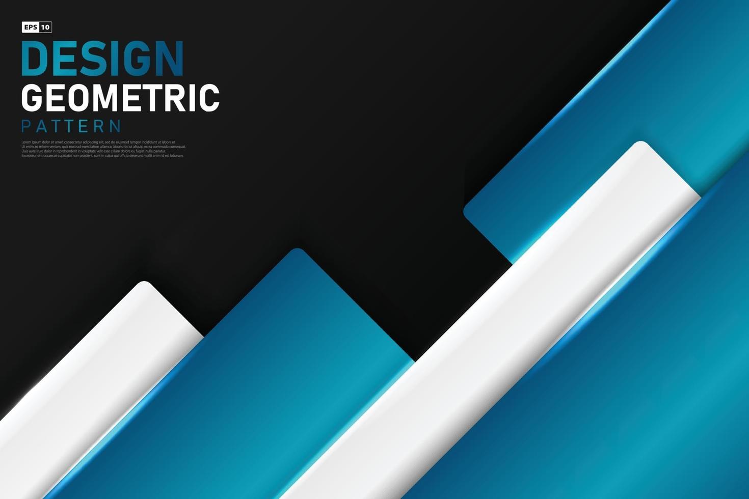 abstrait bleu et blanc tech modèle design oeuvre décorative. vecteur