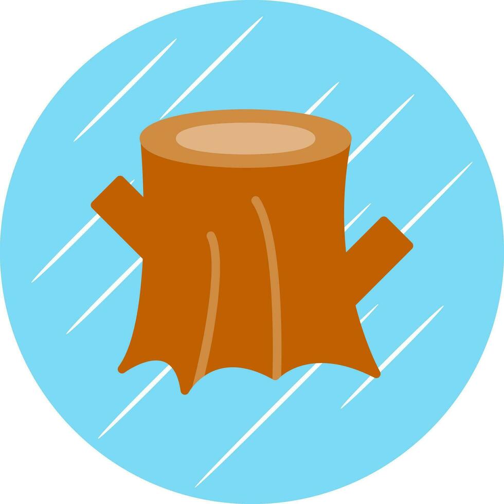 conception d'icône de vecteur de souche d'arbre