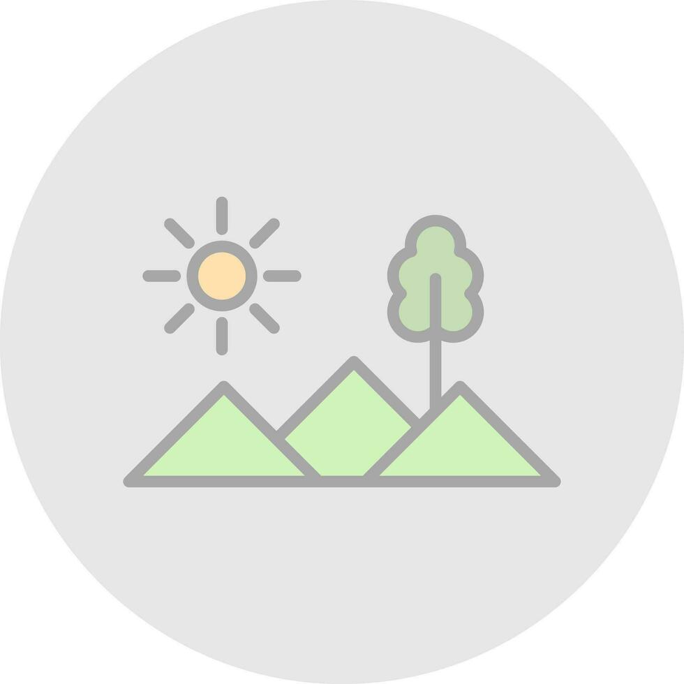 conception d'icône de vecteur de montagnes