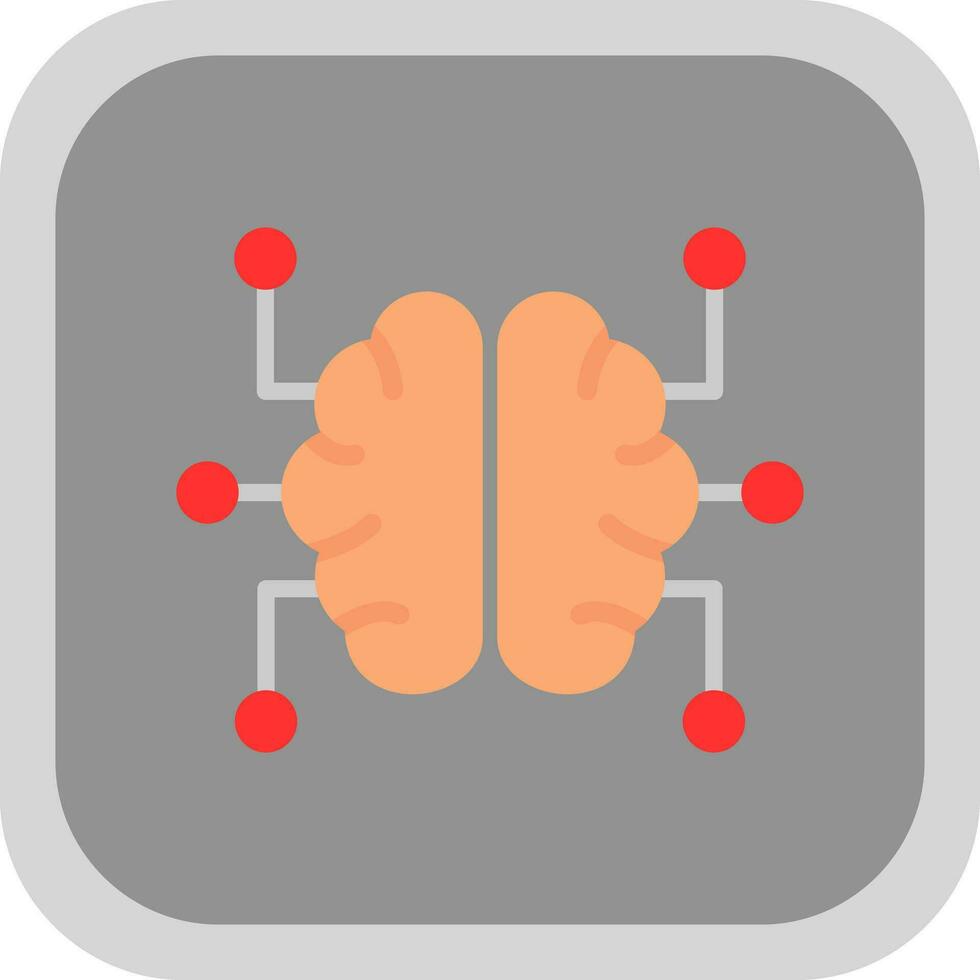 conception d'icône de vecteur de cerveau