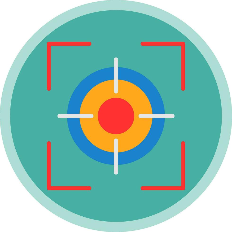 conception d'icône vectorielle de mise au point vecteur