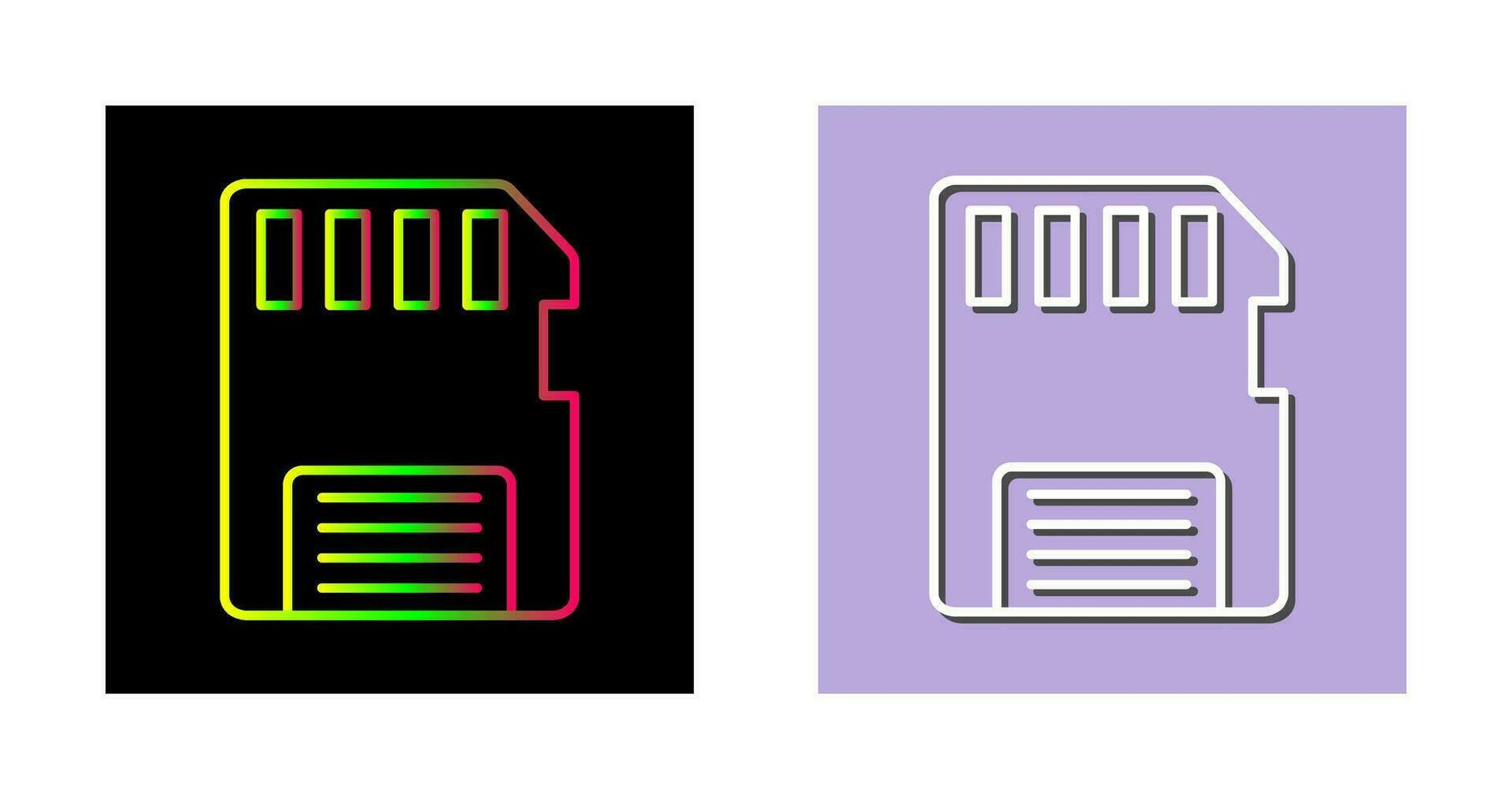 icône de vecteur de carte mémoire