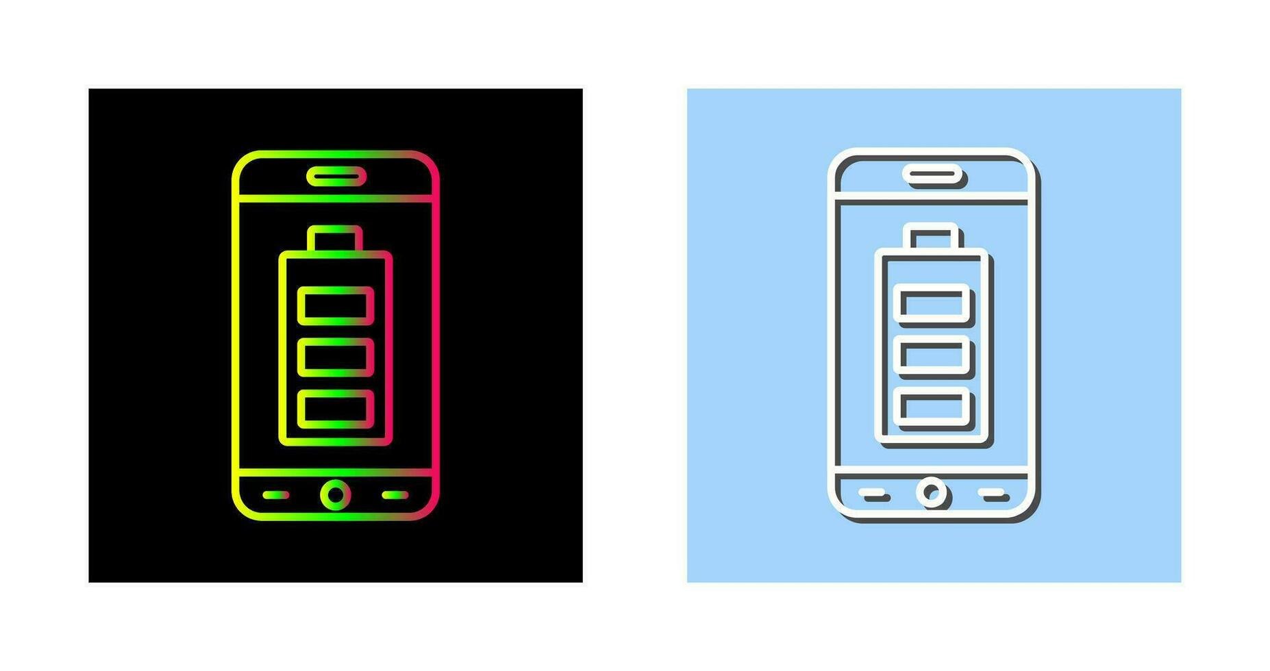 icône de vecteur de batterie mobile