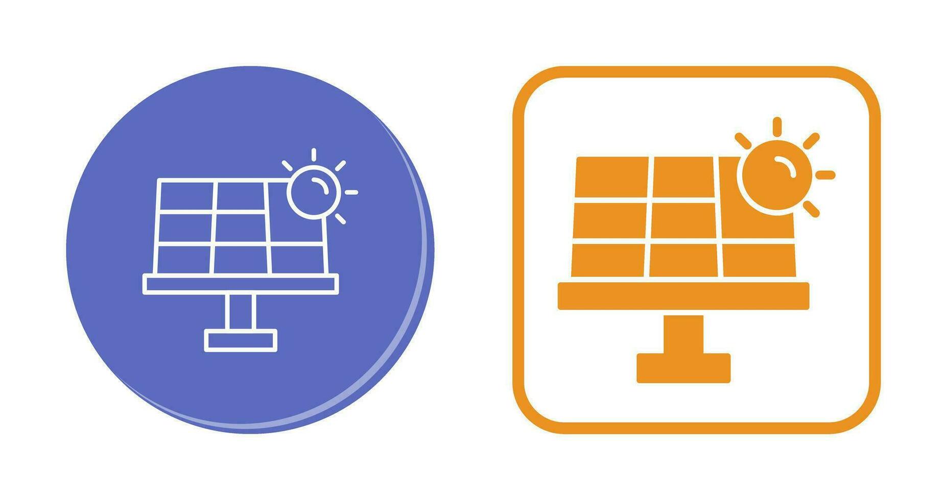 icône de vecteur d'énergie solaire