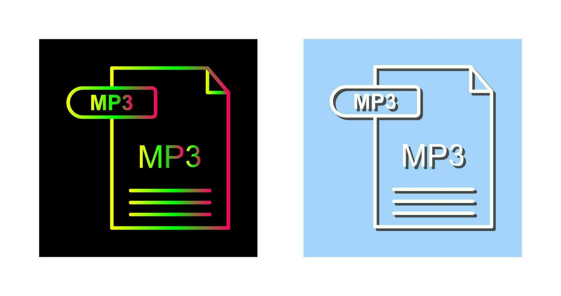 icône de vecteur mp3