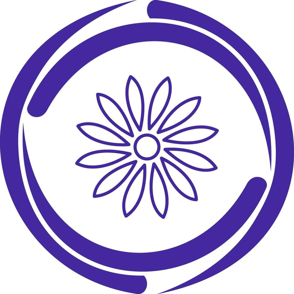 icône de vecteur de fleur unique