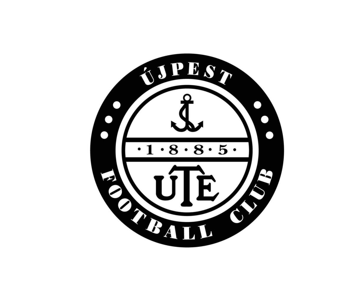ujpest fc logo club symbole noir Grèce ligue Football abstrait conception vecteur illustration