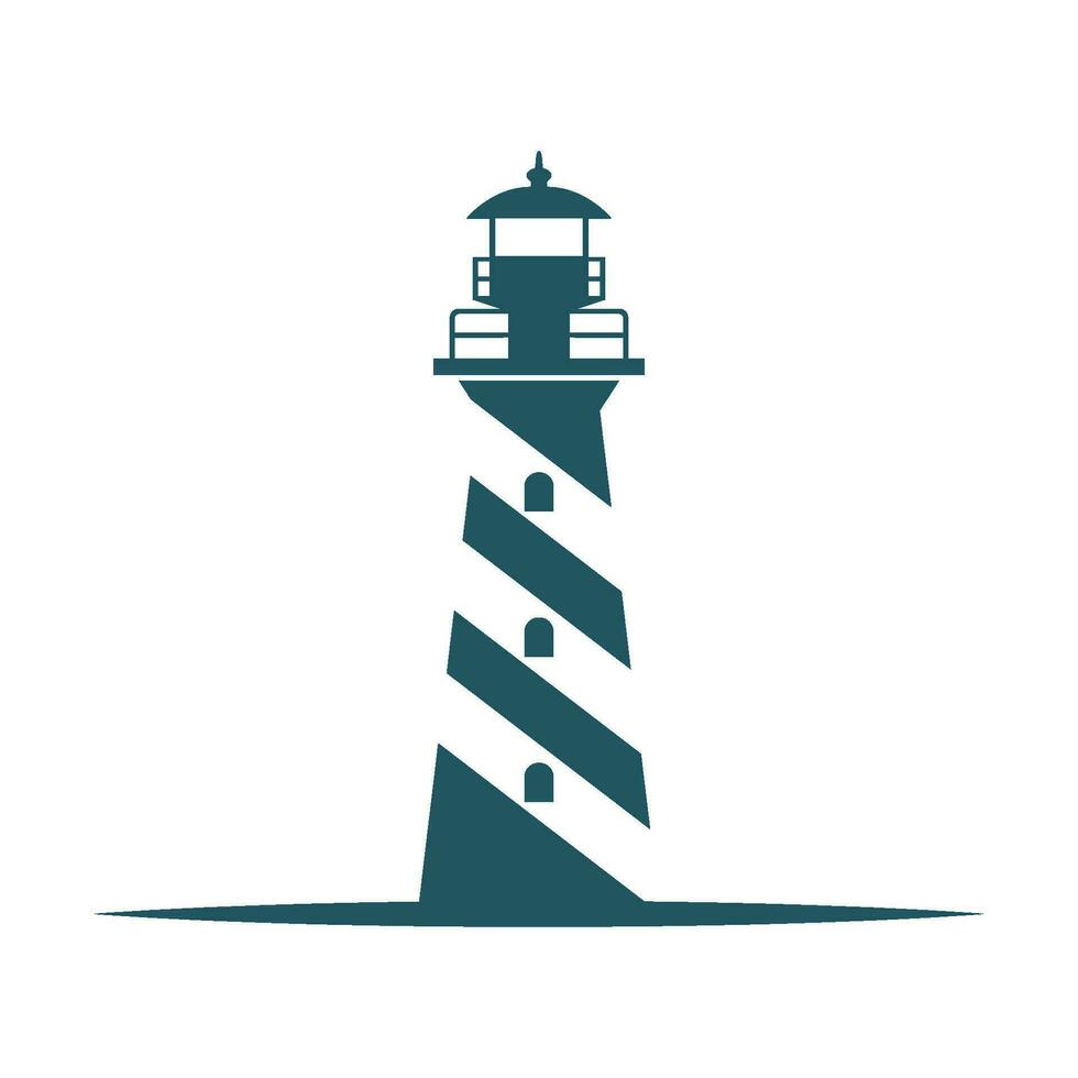 création d'icône logo phare vecteur
