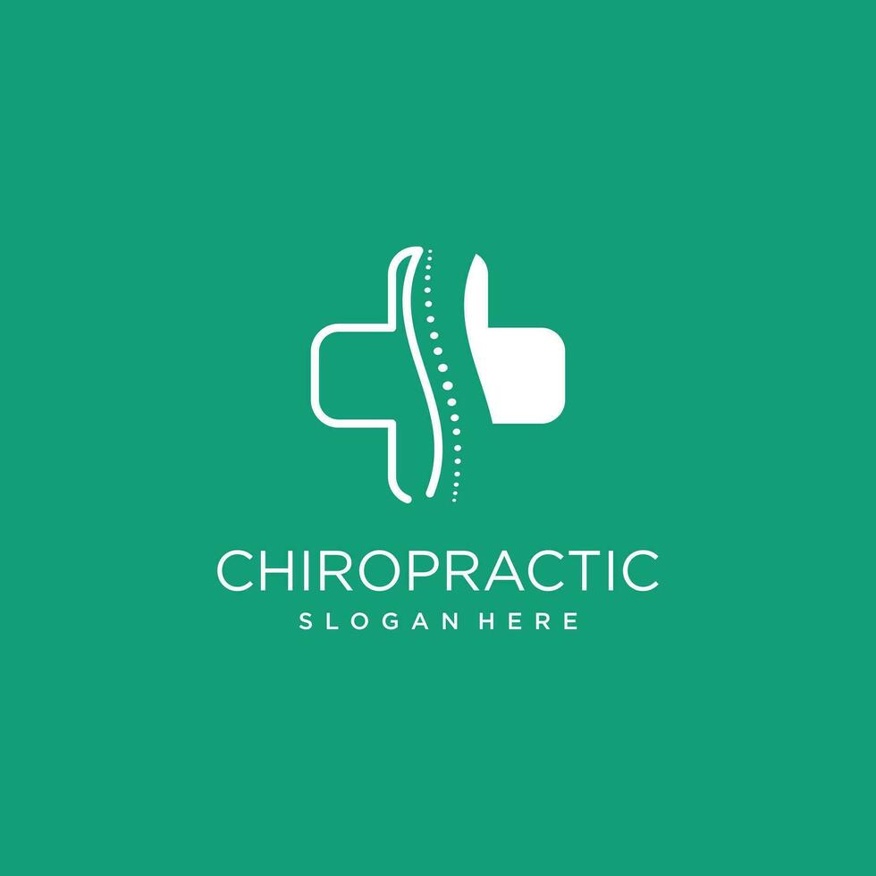 chiropratique logo conception élément avec Créatif moderne concept vecteur