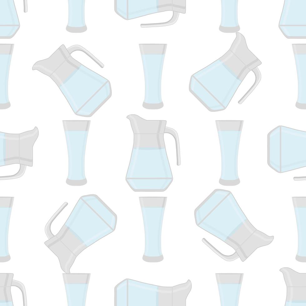 illustration sur le thème ensemble coloré des cruches en verre de types identiques vecteur
