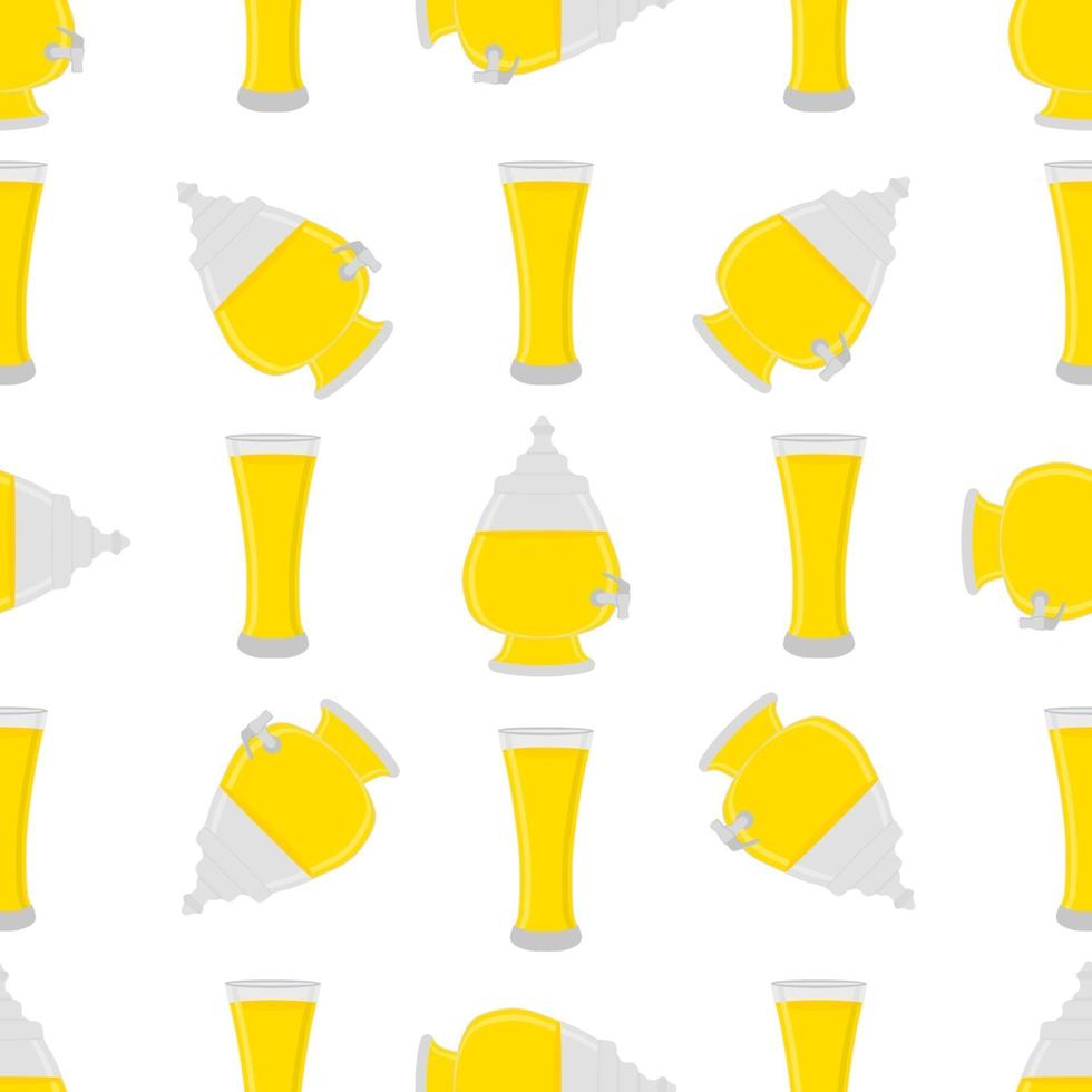 illustration sur le thème de la limonade colorée dans un pichet en verre vecteur