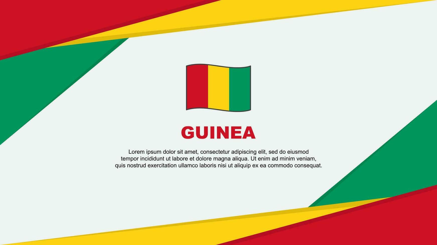 Guinée drapeau abstrait Contexte conception modèle. Guinée indépendance journée bannière dessin animé vecteur illustration. Guinée