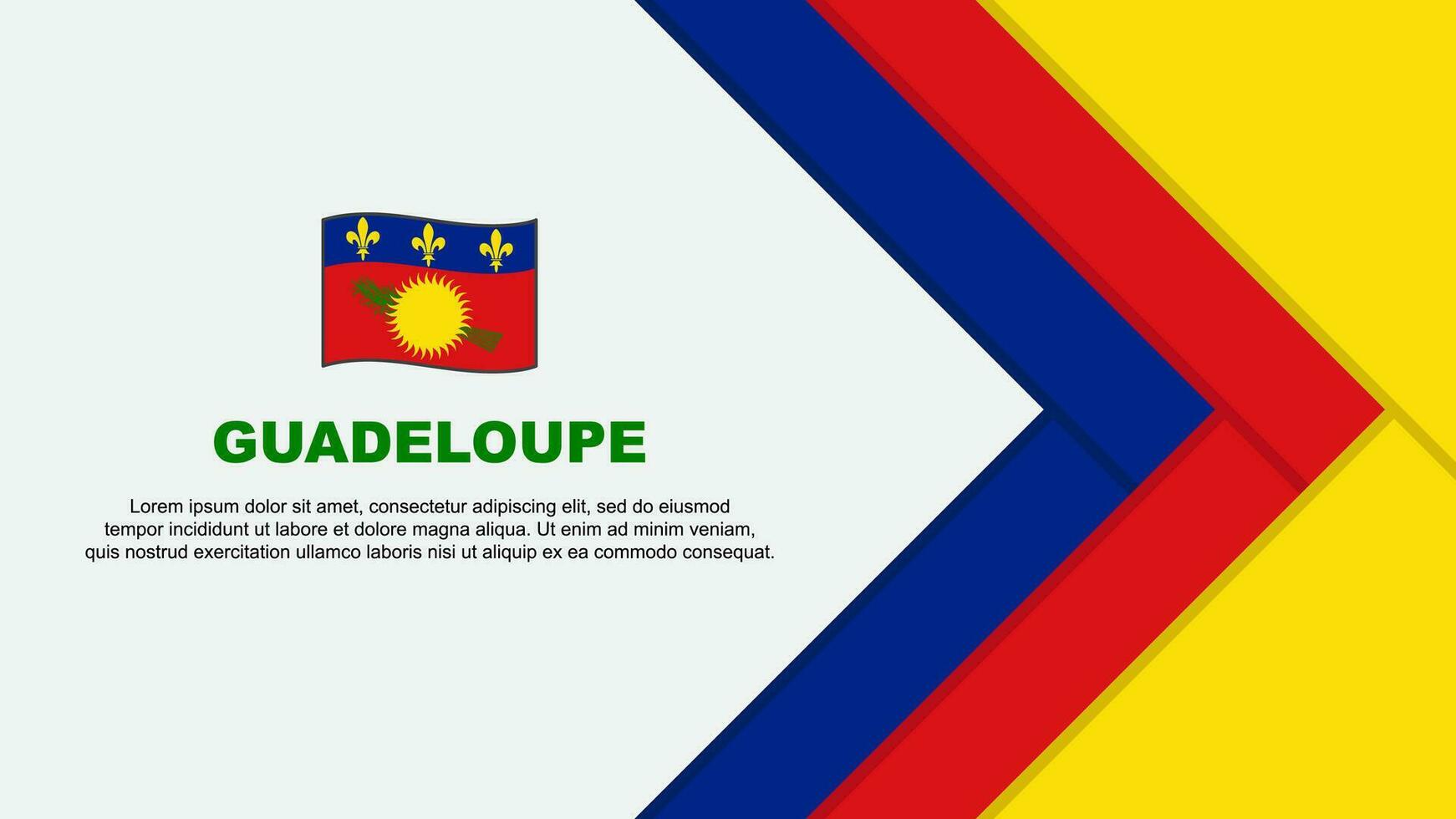 guadeloupe drapeau abstrait Contexte conception modèle. guadeloupe indépendance journée bannière dessin animé vecteur illustration. guadeloupe dessin animé