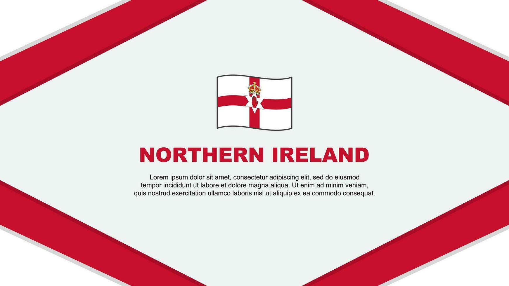 nord Irlande drapeau abstrait Contexte conception modèle. nord Irlande indépendance journée bannière dessin animé vecteur illustration. nord Irlande modèle