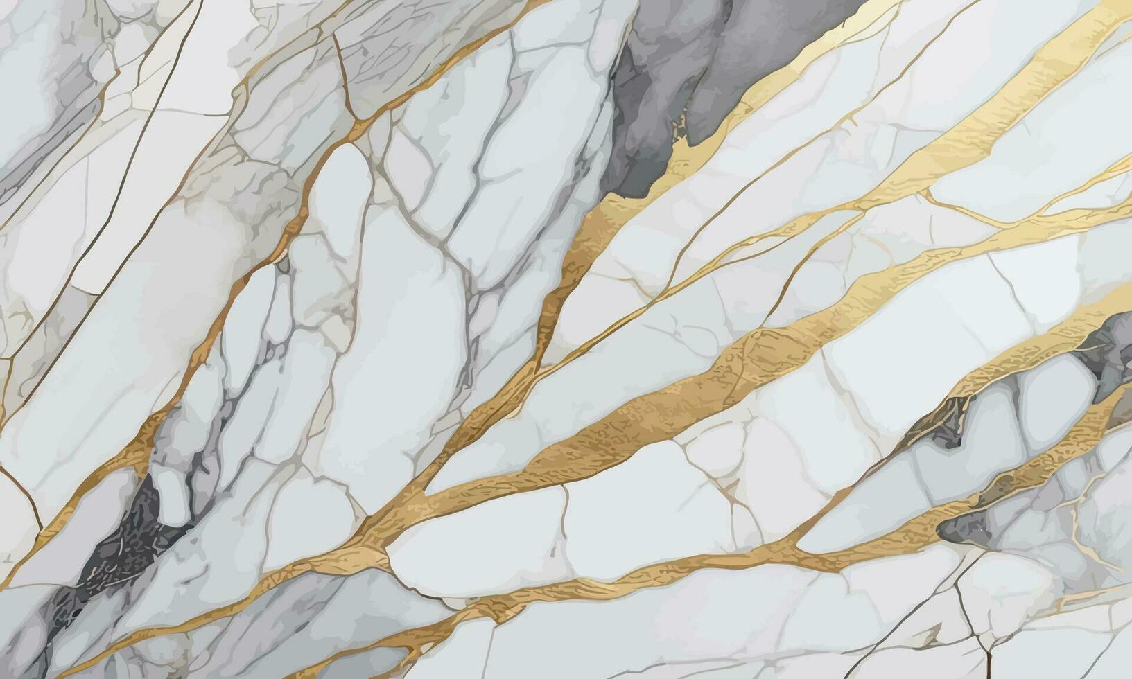 aquarelle vecteur abstrait Contexte carrare or marbre texture