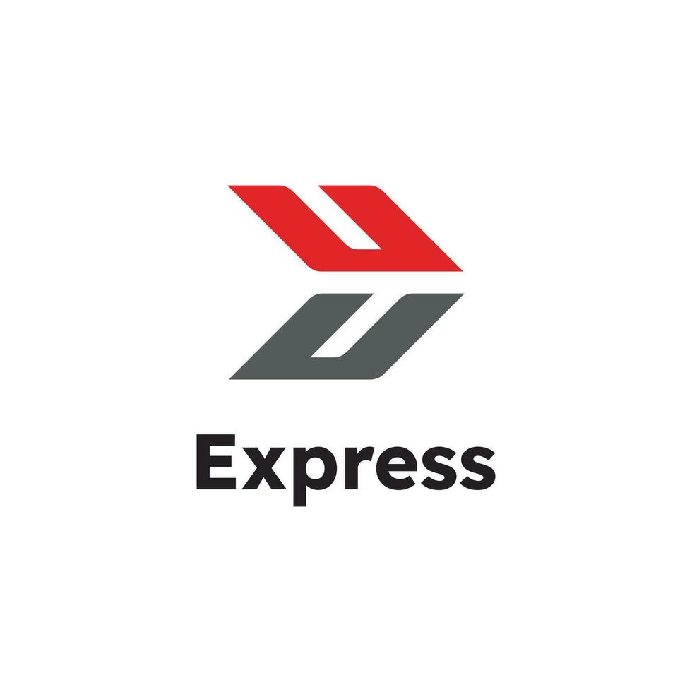 modèle d'illustration de conception d'icône de vecteur de logo express