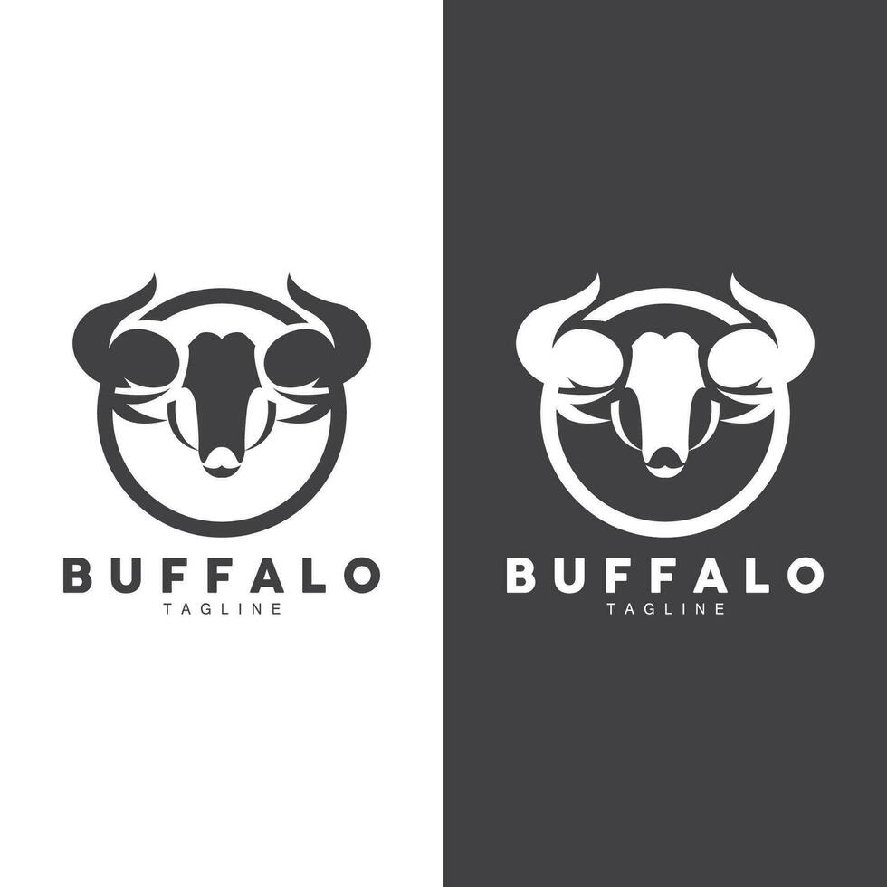 buffle logo modèle vecteur illustration