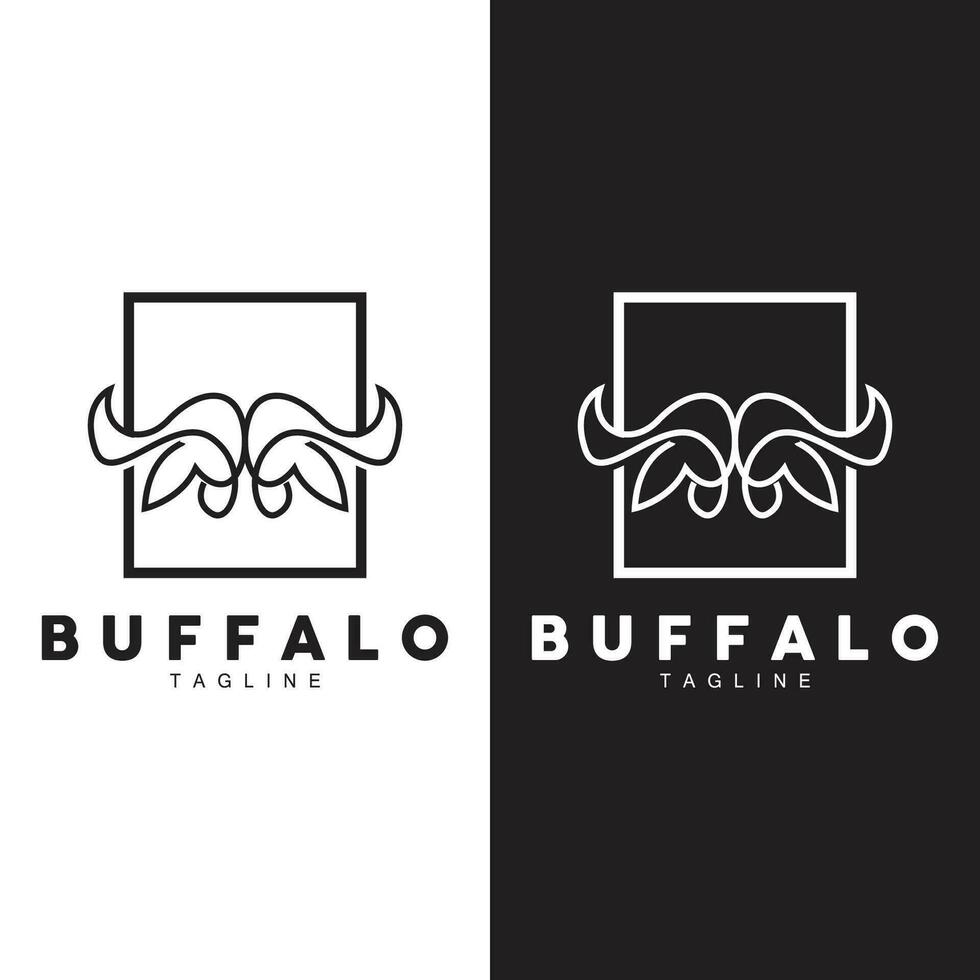 buffle logo modèle vecteur illustration