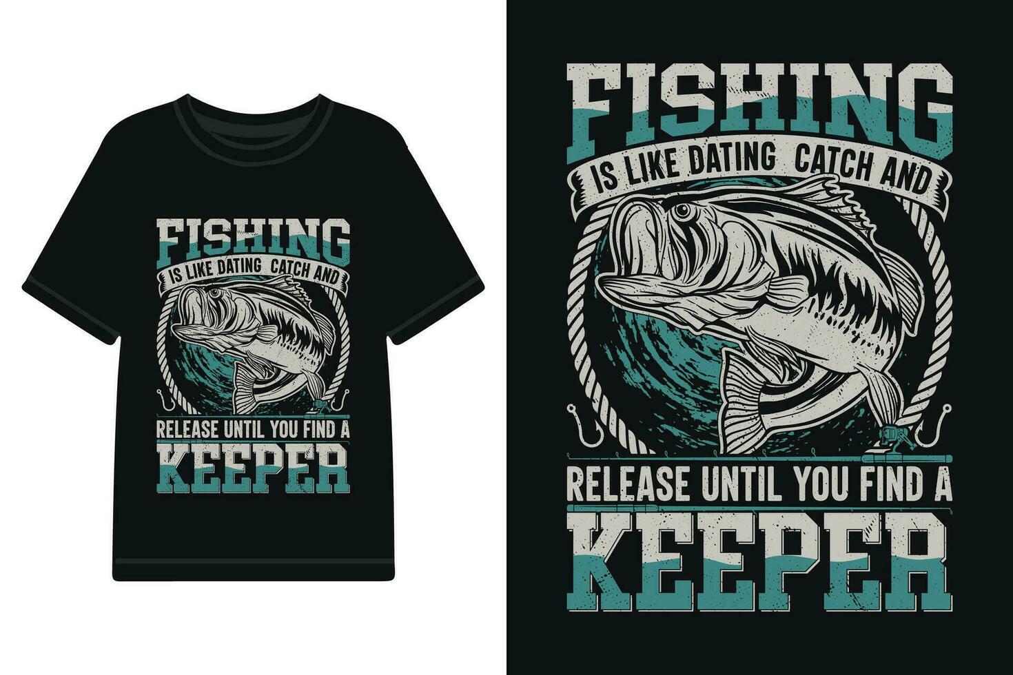 vecteur pêche T-shirt conception, typographie t chemise conception vecteur des dossiers