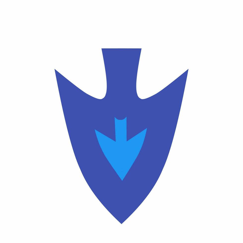 illustration de bleu logo vecteur