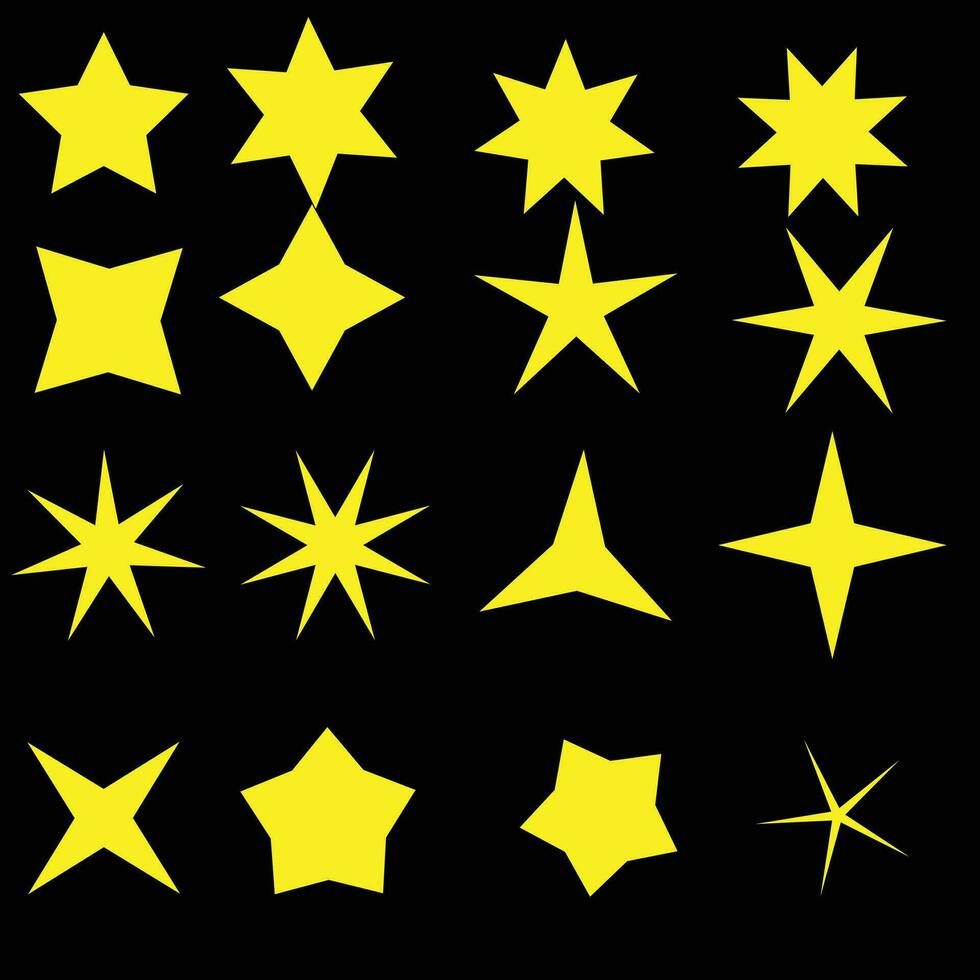 jeu de vecteur ... d & # 39; icônes étoiles